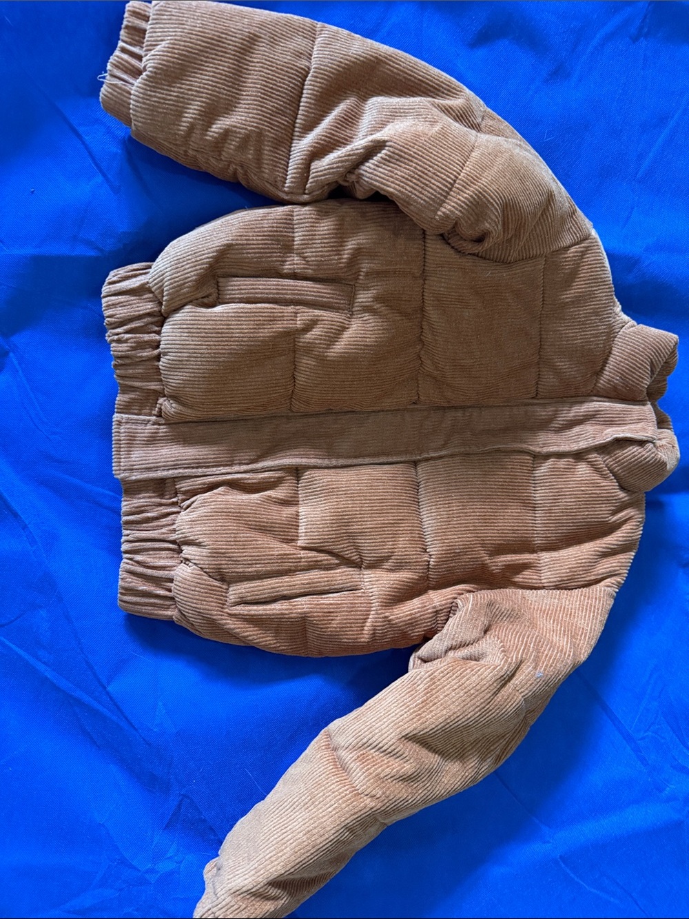 Forever 21 Kids Tan Corduroy Puffer Coat